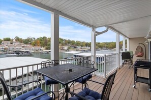 Condo, Multiple Beds, Patio, Pool View (831 Winn Rd Unit H15) | View from room - Lakefront Condo With Boat Slip (Osage Beach)