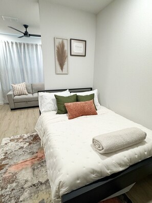 1 Schlafzimmer, Bügeleisen/Bügelbrett, kostenloses WLAN, Bettwäsche