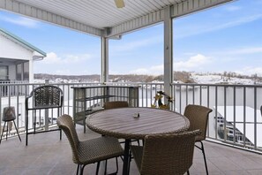 Condo, Multiple Beds, Patio (275 Flynn Road 406 ) | Outdoor dining - Waterfront Lake of the Ozarks Retreat (Lake Ozark)