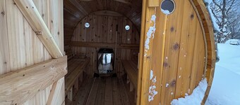 Enjoy Michigan's Upper Peninsula from this Trailside House with Private Sauna