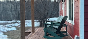 Enjoy Michigan's Upper Peninsula from this Trailside House with Private Sauna