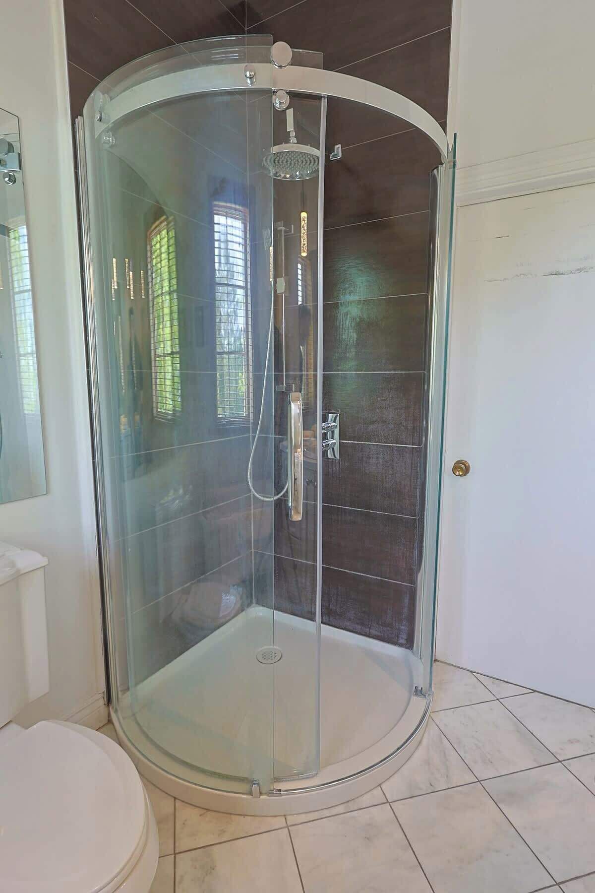 Shower, hair dryer
