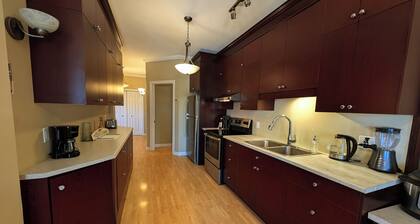 Chic Downtown Campbellton Stay + Kitchen