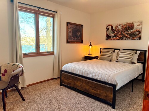 All-Season A-Frame with Private Swimming Dock and Great Fishing