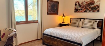 All-Season A-Frame with Private Swimming Dock and Great Fishing