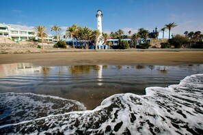 Vlak bij het strand