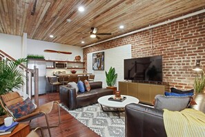 Smart TV, offices - Spacious 4BR Condo | Heart of Downtown Savannah (Savannah)