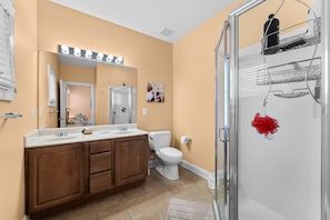 Shower, hair dryer - Wildwood Crest Condo with Ocean Views & Heated Pool (Wildwood Crest)