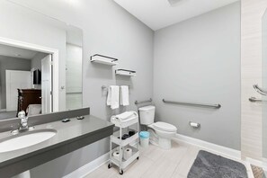 Shower, hair dryer