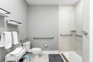 Shower, hair dryer - 8609 Landis Ave, Condo 201 (Sea Isle City)