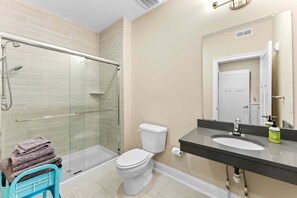 Shower, hair dryer - 8609 Landis Ave, Condo 201 (Sea Isle City)