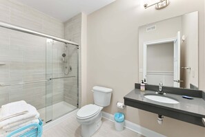 Shower, hair dryer - 8609 Landis Ave, Condo 201 (Sea Isle City)