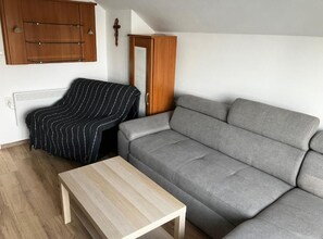 Apartment (One Bedroom Apartment with Balcony) | Living room - Lotus Pearl Lake Retreat Apartments (Molve)