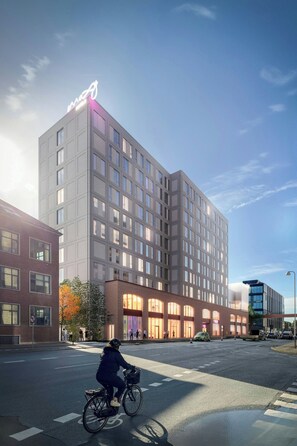Front of property – evening/night - Moxy Aarhus (Aarhus)