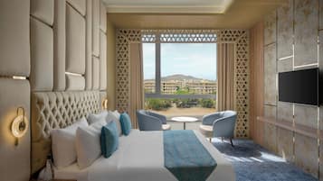 Kamer, 1 kingsize bed, uitzicht op de stad