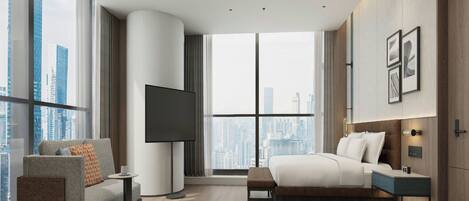 Premier-Suite, 1 King-Bett, Stadtblick