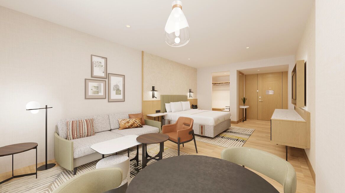 Deluxe Room, 1 King Bed with Sofa bed, City View