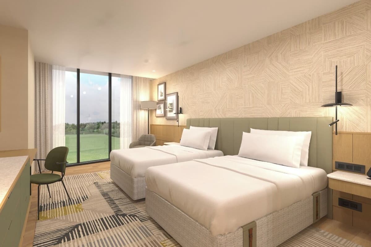 Classic Room, 2 Double Beds, Balcony, City View