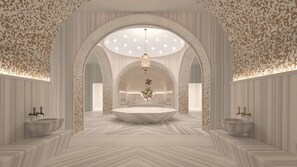 Couples treatment room(s), sauna, steam room