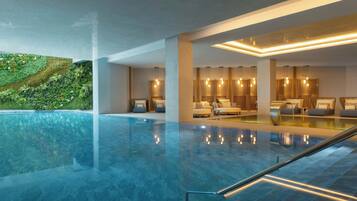 4 indoor pools, seasonal outdoor pool, pool umbrellas