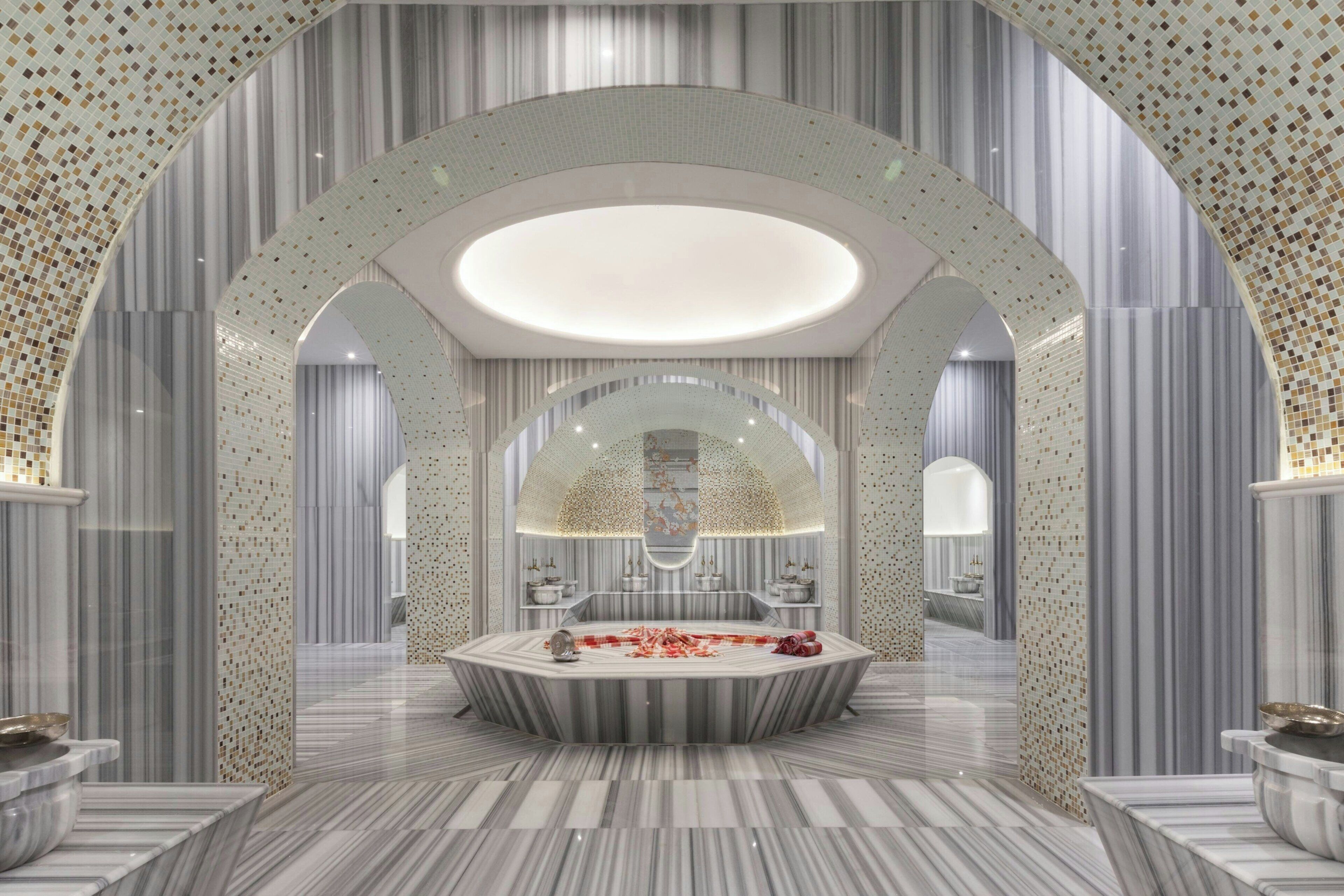 Couples treatment rooms, sauna, steam room, hot springs, Turkish bath