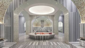 Couples treatment rooms, sauna, steam room, hot springs, Turkish bath