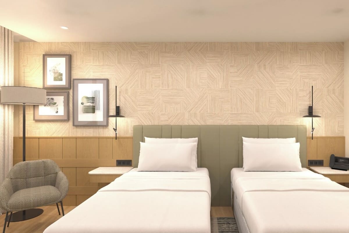 Classic Room, 2 Single Beds, City View