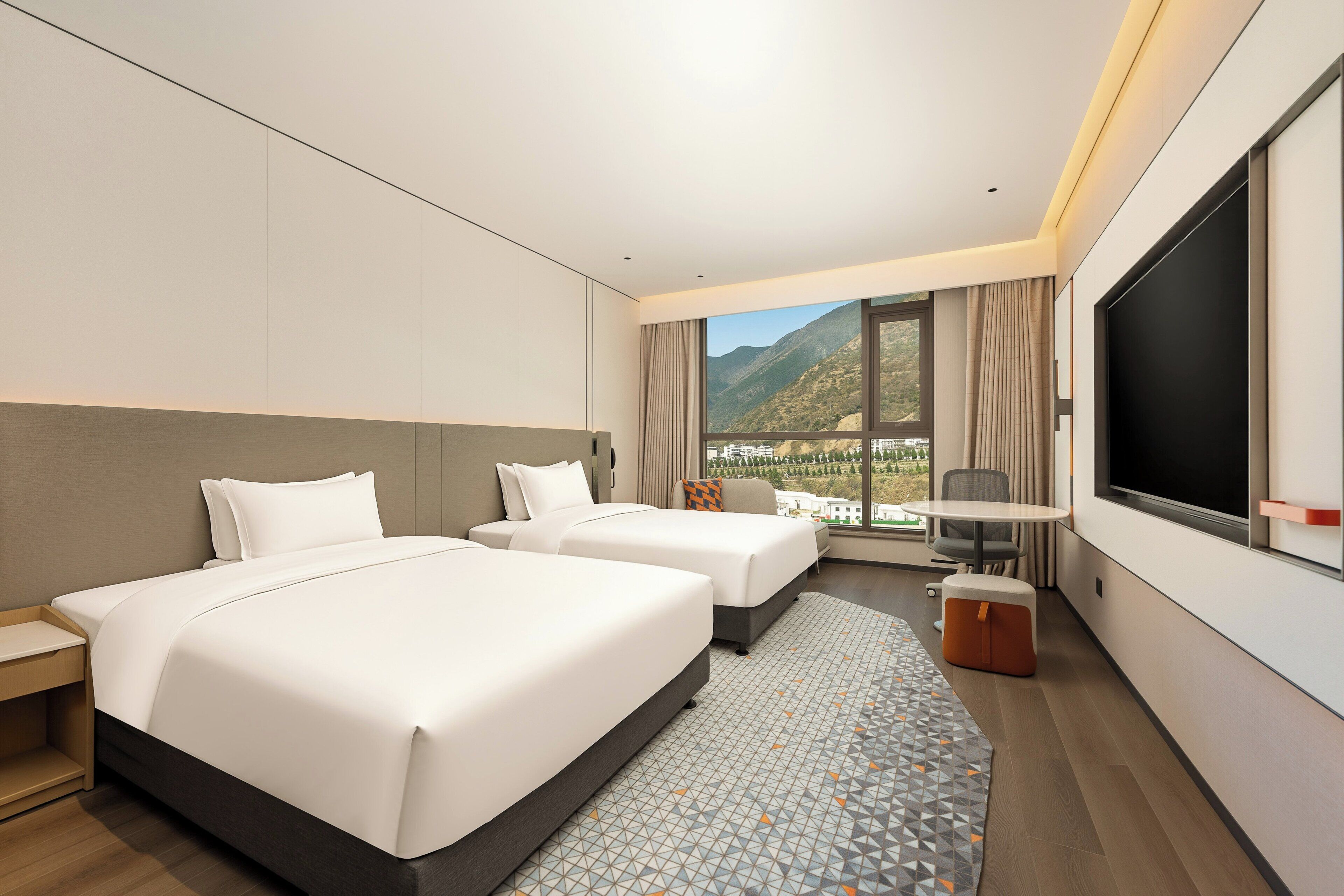 Chambre Standard, plusieurs lits, vue fleuve