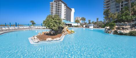 A heated pool