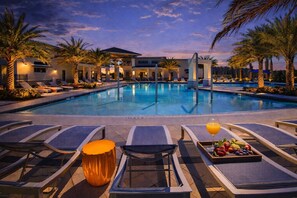 Outdoor pool - 10BR Resort Villa, 8 Bath, Sleeps 22, Pool, Near Disney (Kissimmee)