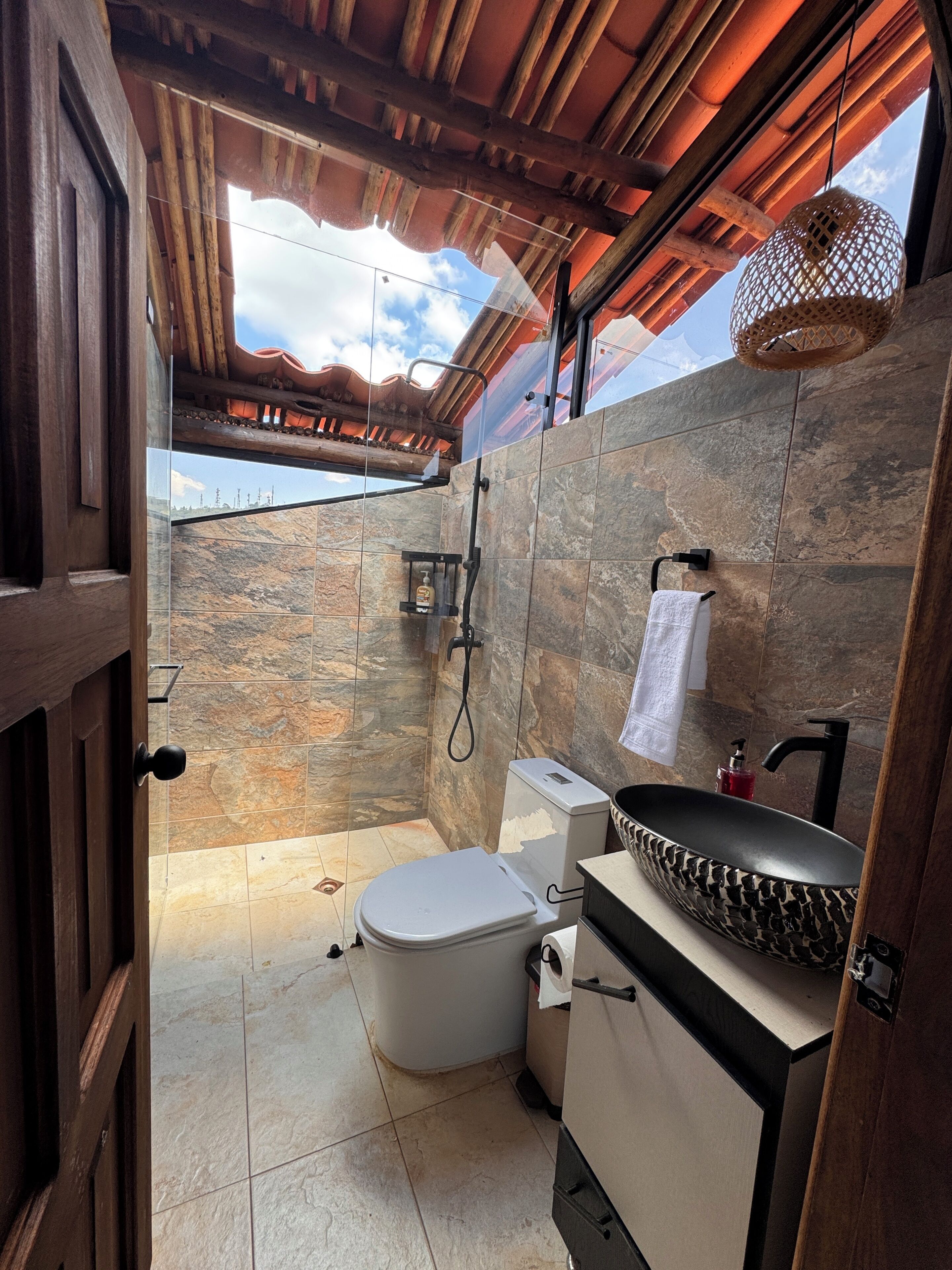 Towels, soap, toilet paper