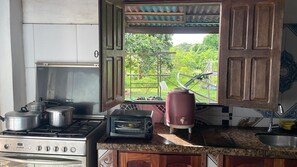 Private kitchen - Pousada Recanto Por do Sol. (Silves)