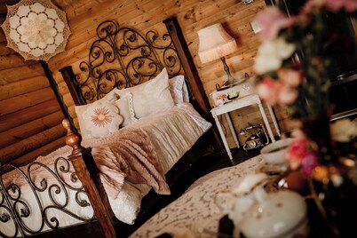 The Wildrose Parlour | Old World Escape | Cozy Cabin at Go Hard Ranch