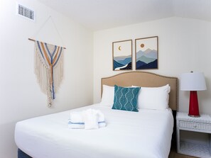 Desk, iron/ironing board, travel crib, free WiFi