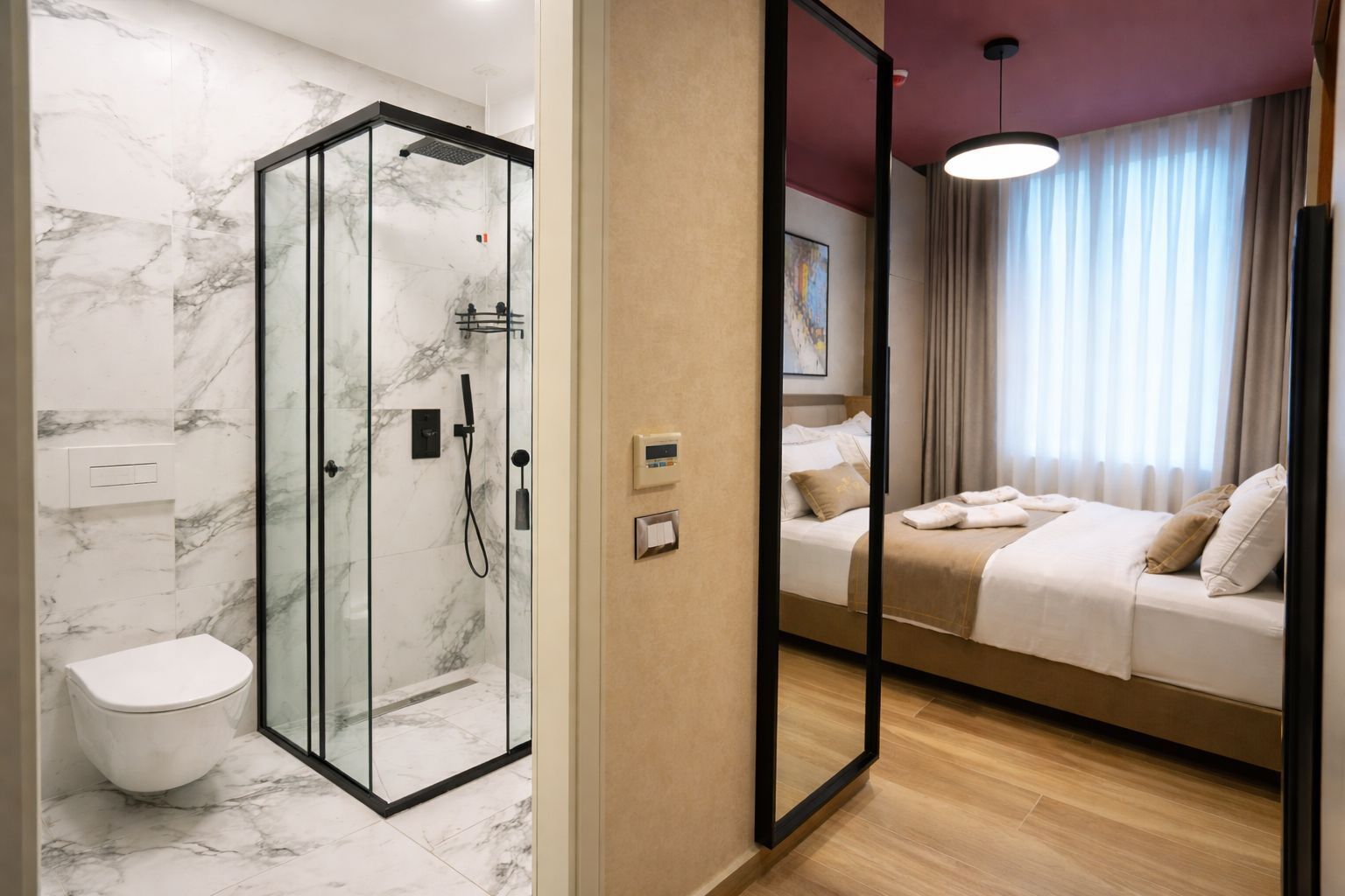 ห้องดับเบิล, เตียงควีนไซส์ 1 เตียง | ห้องน้ำ