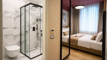 Chambre Double, 1 grand lit | Salle de bain