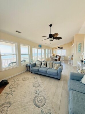 Fireplace - Coastal Retreat Perfect For The Entire Family (North Topsail Beach)