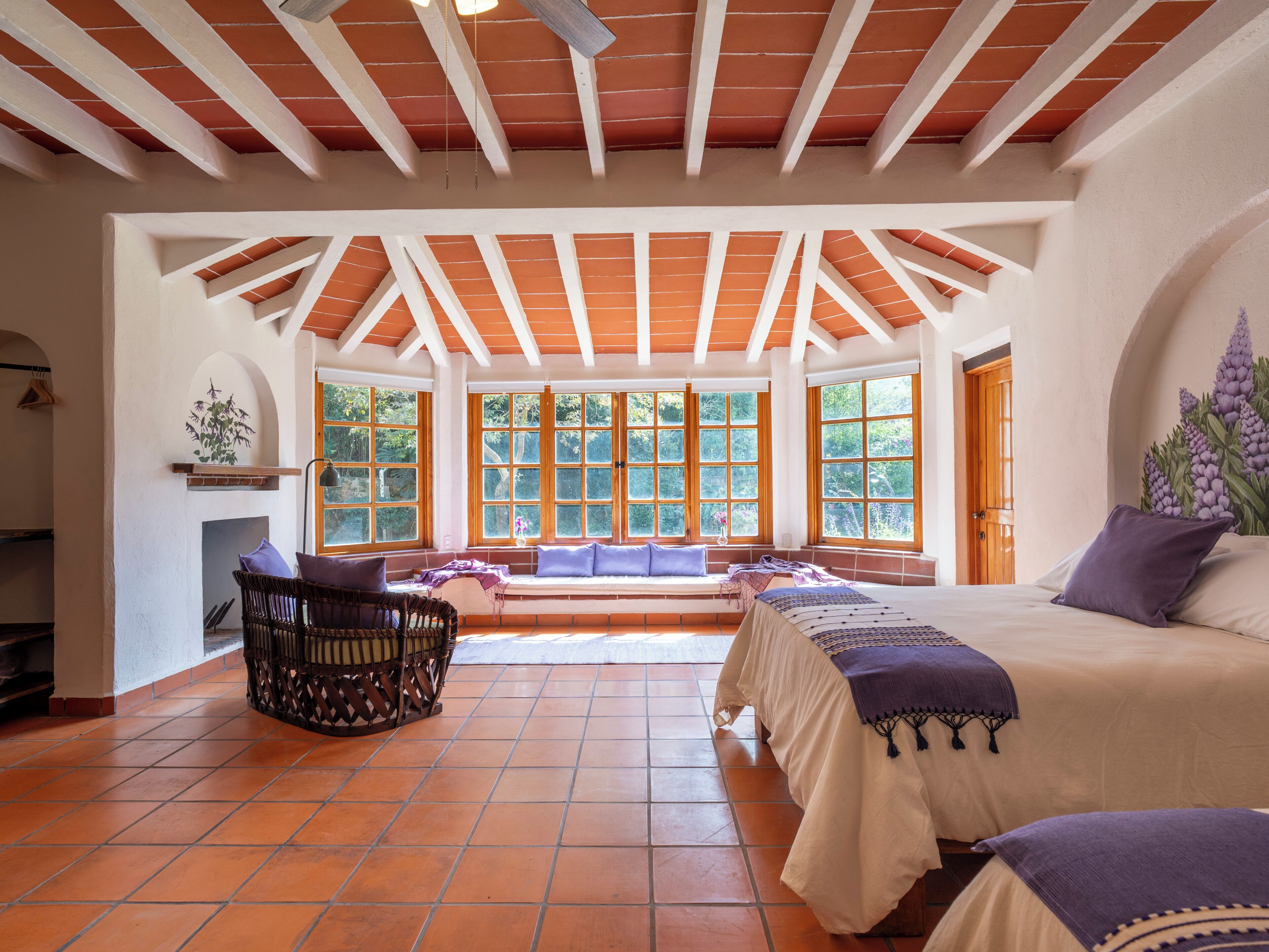 Comfort-dobbeltværelse - udsigt til have