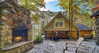 Lake Chatuge Mountain home with beautiful lake and mountain views.