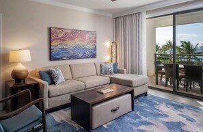 Living area - Oceanfront 3BR at Westin Nanea - Whale Watching Views + Sunset Lanai (Lahaina)
