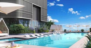 Pool - 501 Residences Lux 1BR | New Unit - Top Location! (Miami)