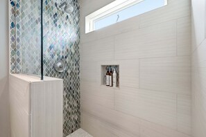 Shower, hair dryer, towels - Pacific Edge Retreat | Entire Estate, Ocean Views, Luxury Coastal Escape (Oceanside)