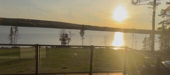 The Glass House on the Headpond-180' of waterfront with dock,boat launch&hot tub