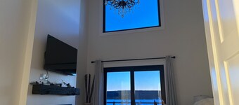 The Glass House on the Headpond-180' of waterfront with dock,boat launch&hot tub