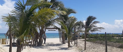 Am Strand, LiegestĂŒhle, StrandtĂŒcher