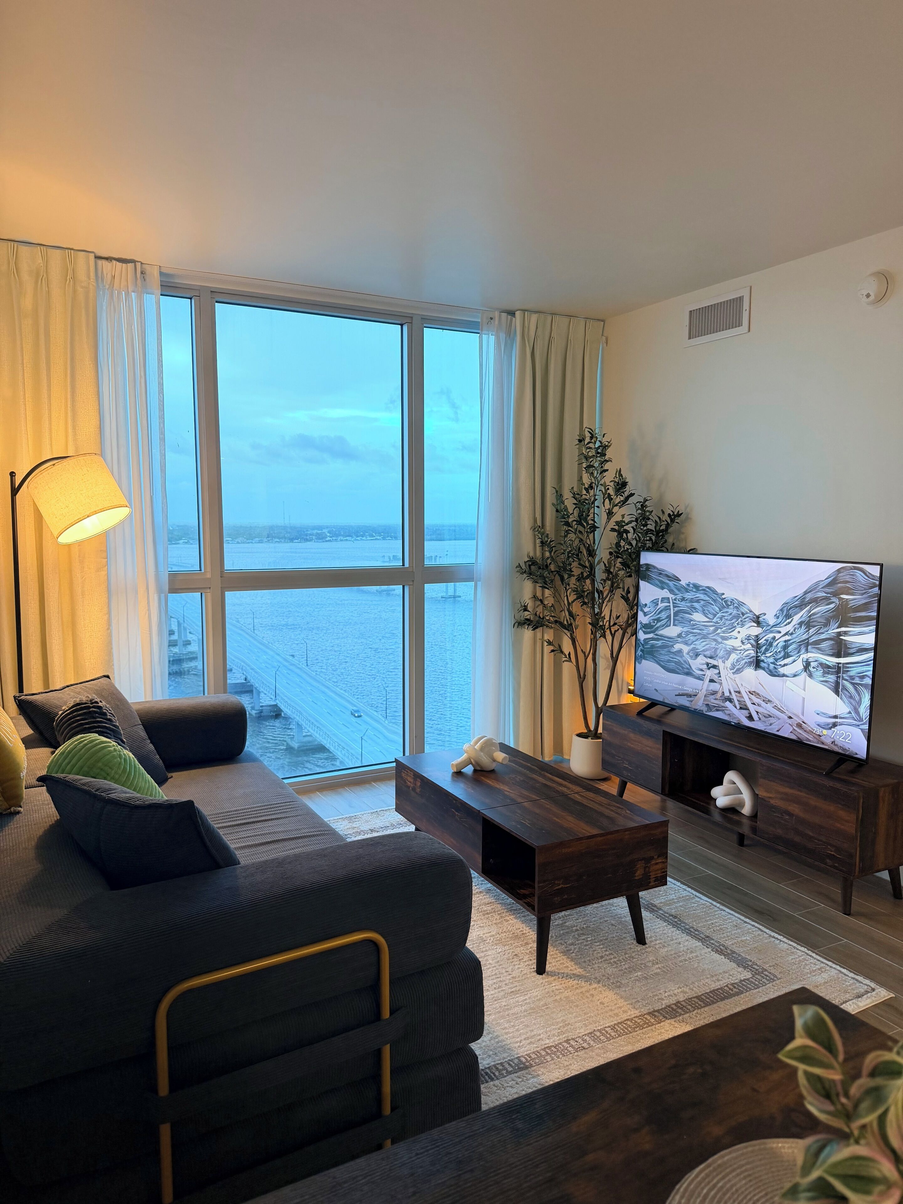 Smart TV, table tennis, books