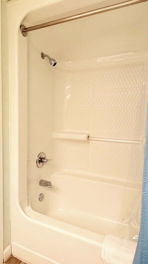 Shower, hair dryer - Direct Oceanfront 1BR – 3rd Floor Retreat (Myrtle Beach)