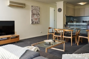 Deluxe Apartment, Balcony, City View | Living area | Smart TV - Exclusive Stays - The Sentinel  (Southbank)
