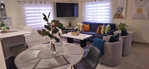 House, 3 Bedrooms, Patio | Living room | Books - Island VYB Luxe Villa Ochi Rios With Solar System (Ocho Rios)