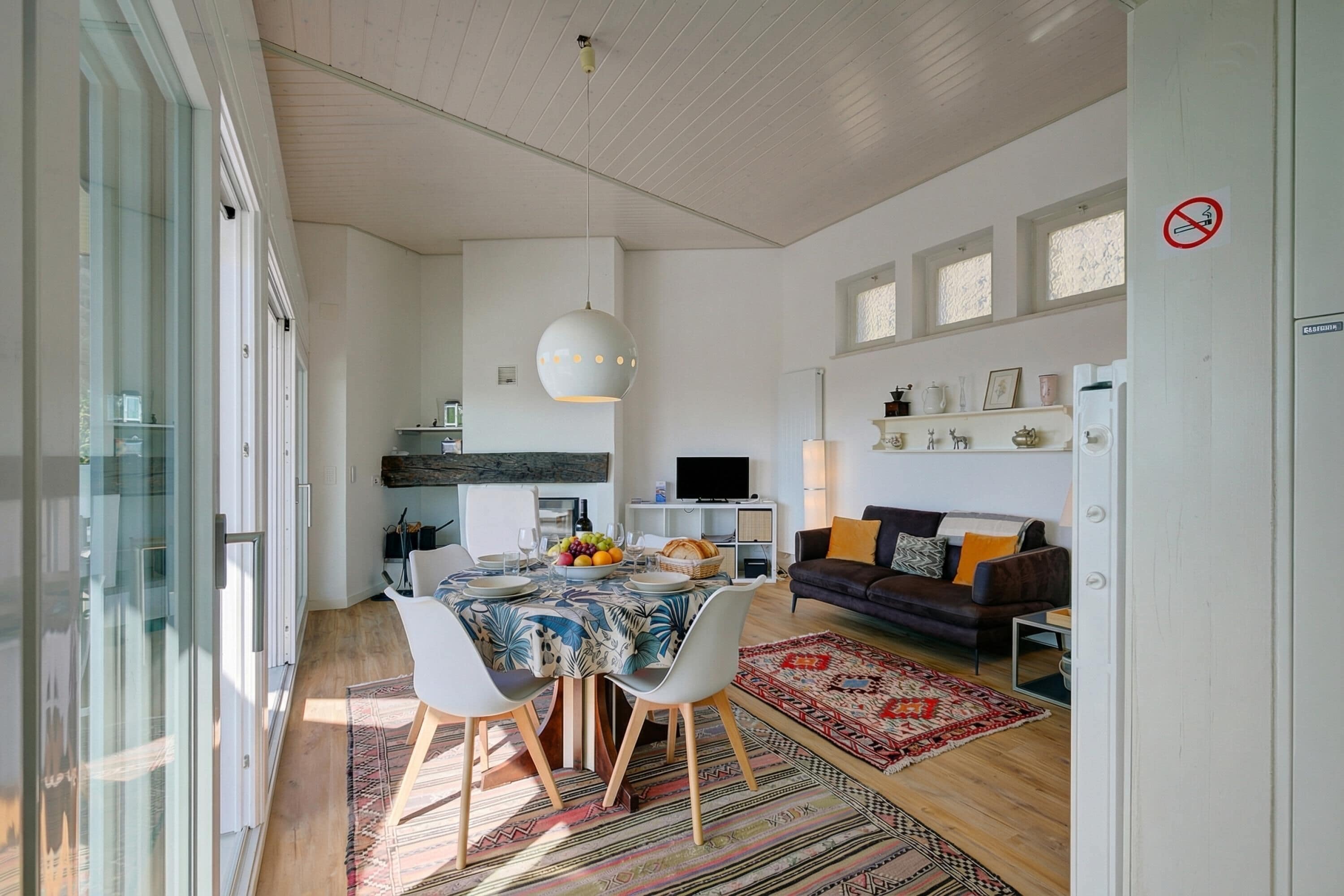 Family House, Multiple Bedrooms, Mountainside (La Cà Da Brè) | Living area | Fireplace